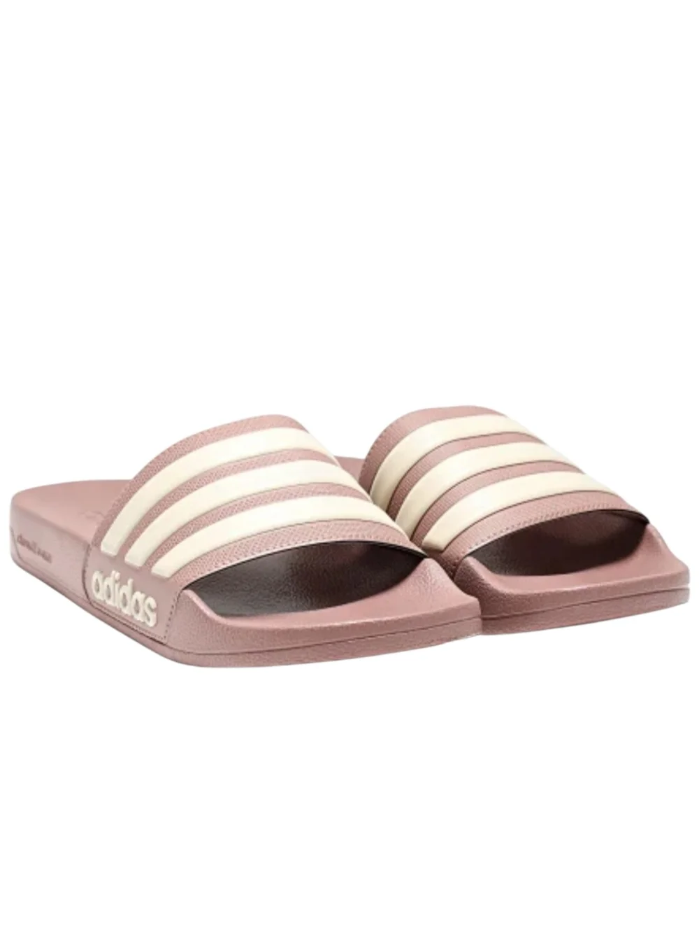 Adidas Unisex Slide Sandals In Warm Clay and Cream CloudFoam Regular Fit M10 W11 - Picture 3 of 9